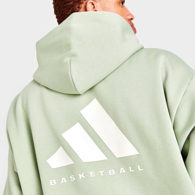 adidas Basketball Hoodie - Green, Unisex Basketball