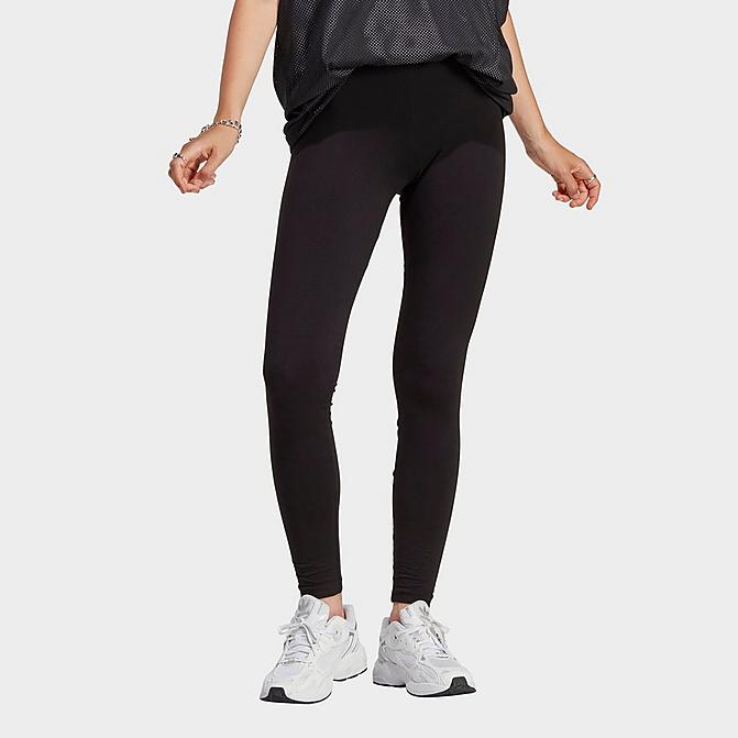 Front view of Women's adidas Originals adicolor Essentials Leggings in Black Click to zoom