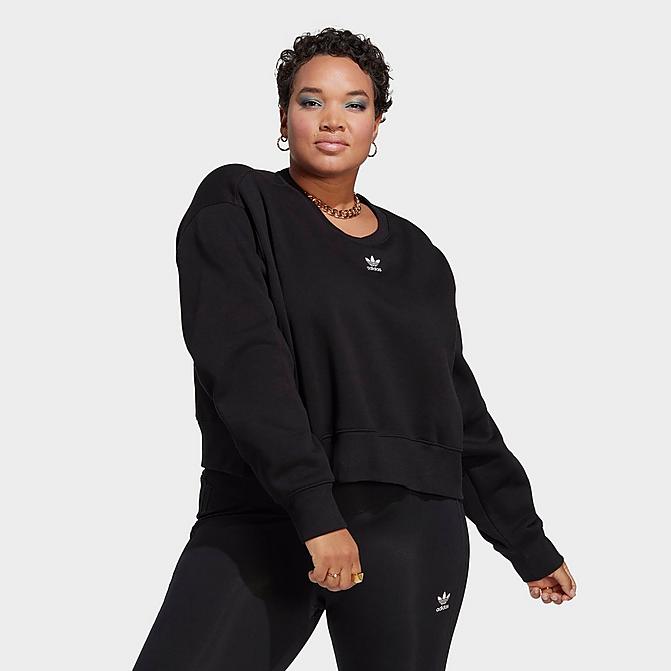 Women\'s adidas Originals adicolor Essentials Crew Long Sleeve Sweatshirt  (Plus Size)| Finish Line