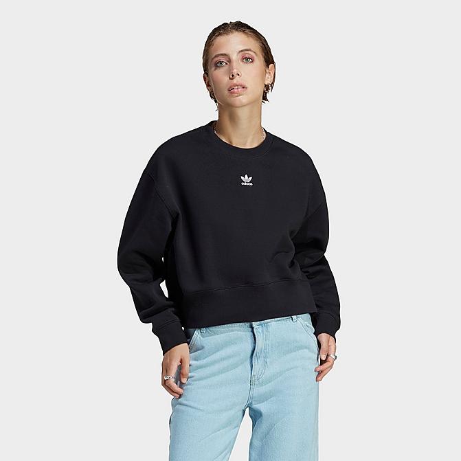 Women's adidas Originals adicolor Essentials Crew Long Sleeve Sweatshirt|  Finish Line