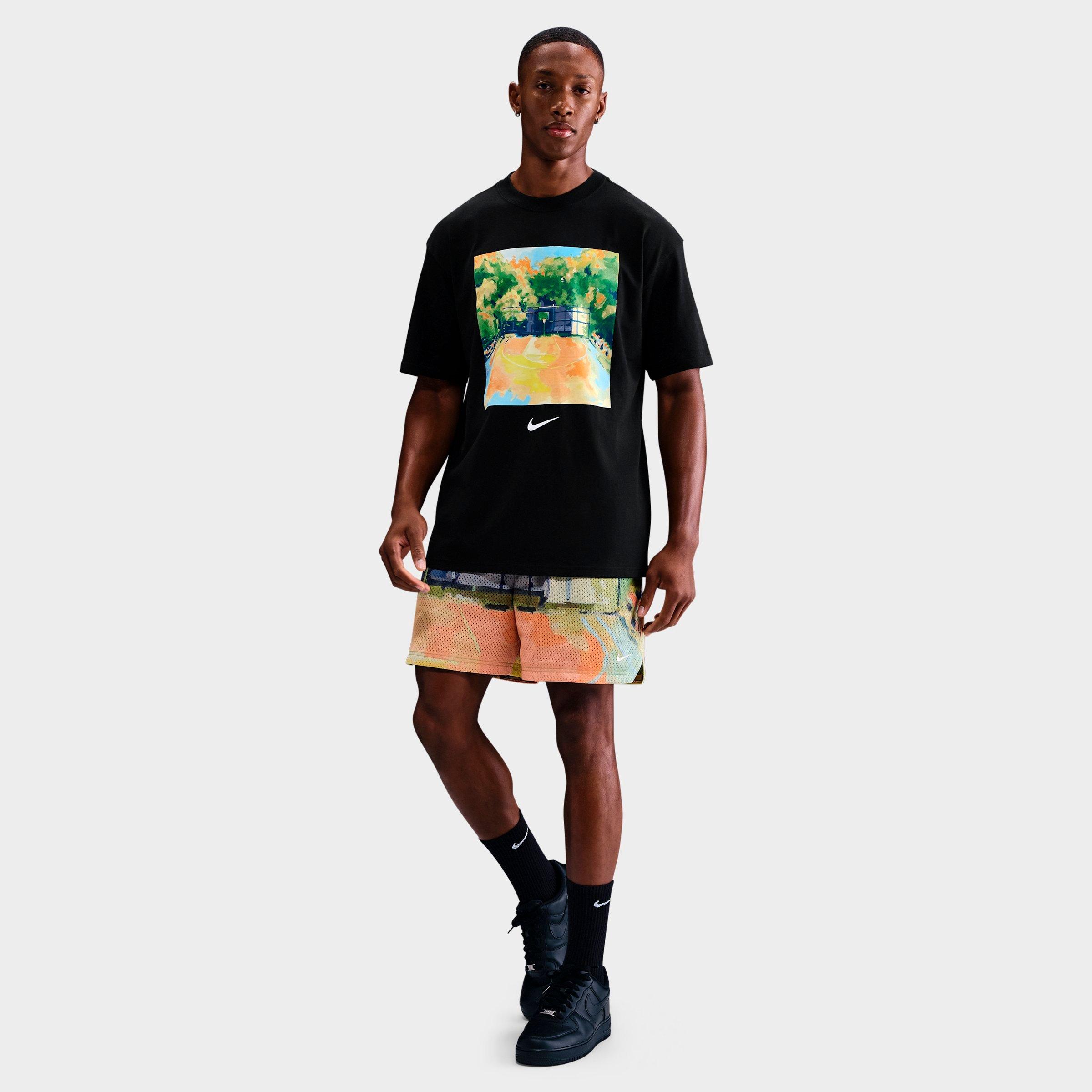 Men's Nike Dri-FIT Allover Print Mesh 5" Basketball Shorts