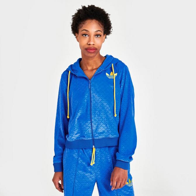 Duchess ser godt ud Fugtighed Women's adidas Adicolor 70s Velour Full Zip Hoodie| Finish Line