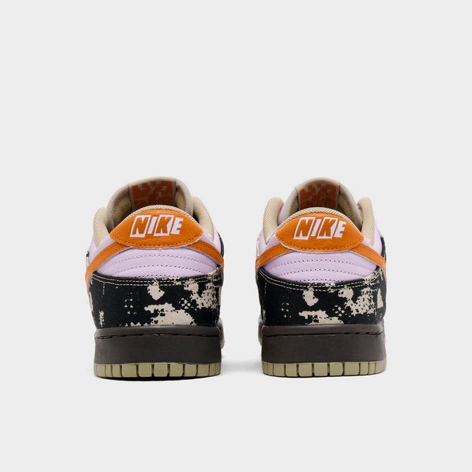 Left view of Men's Nike Dunk Low Retro LTD Casual Shoes in Doll/Monarch/Desert Khaki/Cave Stone Click to zoom