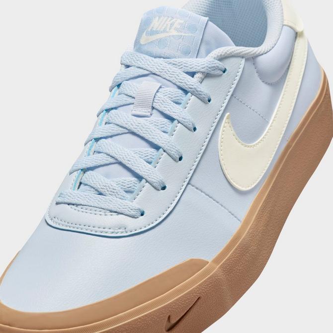 Front view of Men's Nike Court Shot Casual Shoes in Blue Tint/Sail/Gum Light Brown Click to zoom