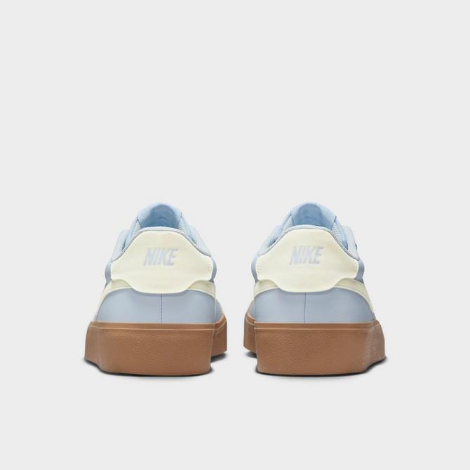 Left view of Men's Nike Court Shot Casual Shoes in Blue Tint/Sail/Gum Light Brown Click to zoom