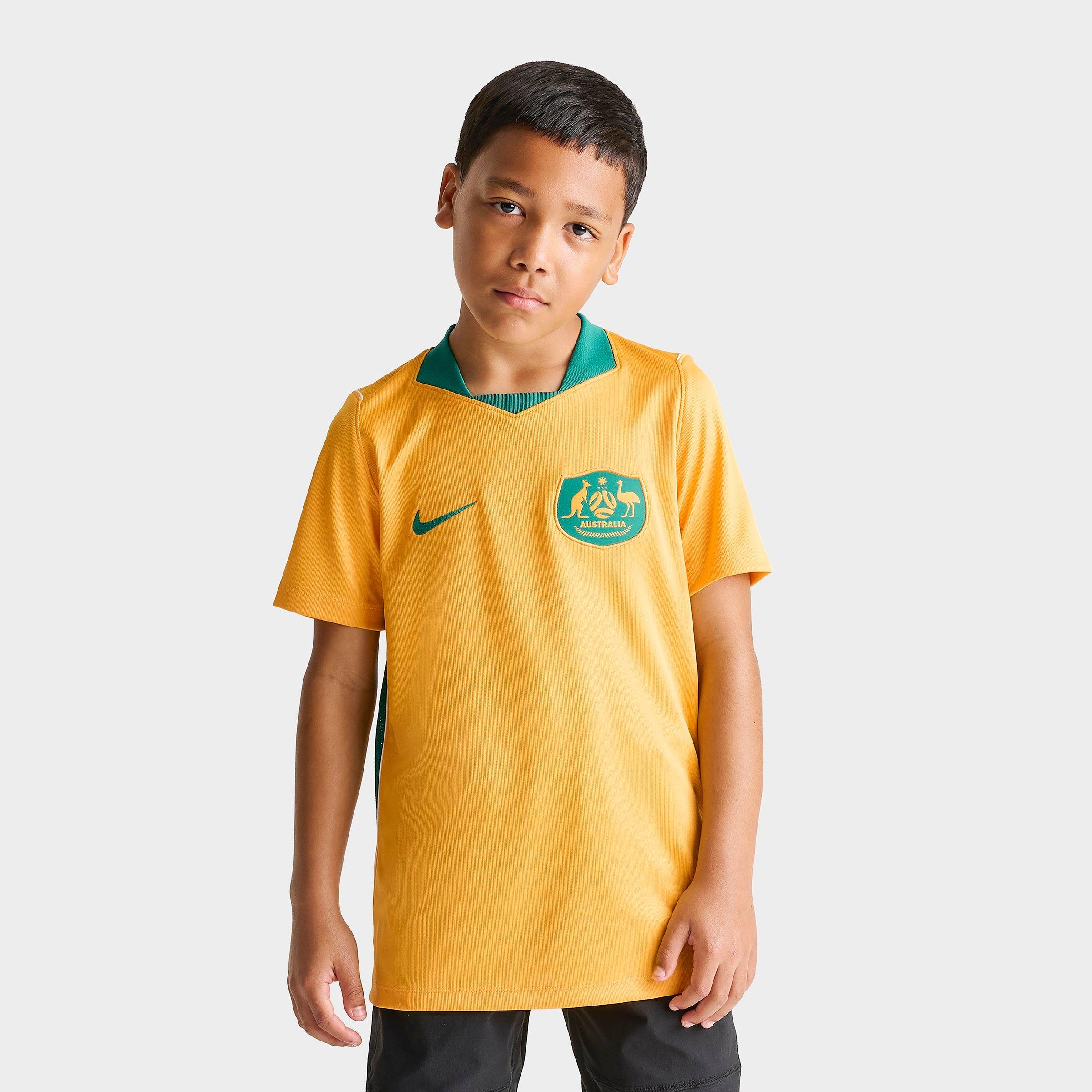 ナイキ オーストラリア代表 サッカー ユニフォーム サッカルーズ グリーン イエロー メンズSサイズ Nikeとオーストラリアサッカー連盟が、先住民アーティストのデザイン