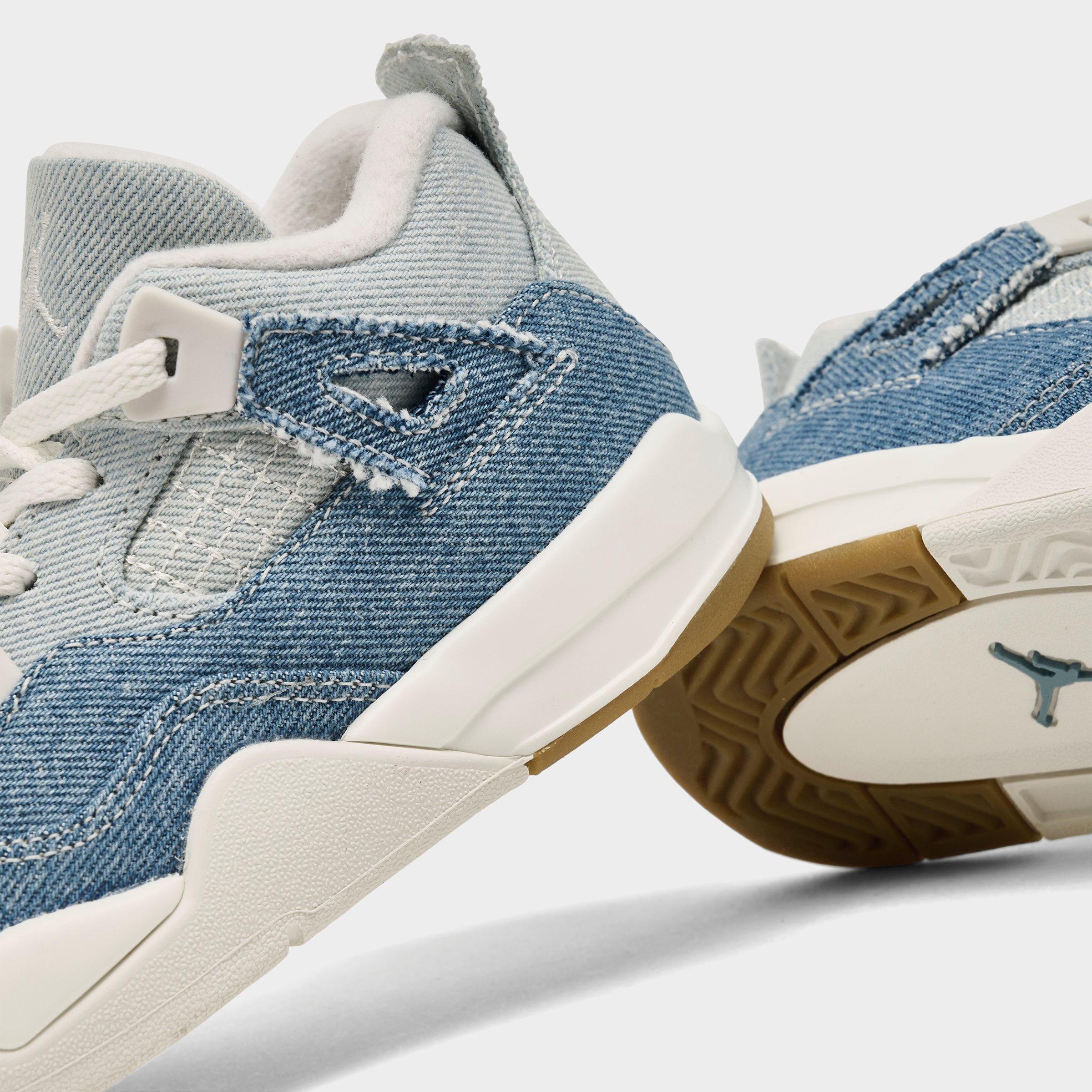 Kids' Toddler Air Jordan Retro 4 Textile Basketball Shoes