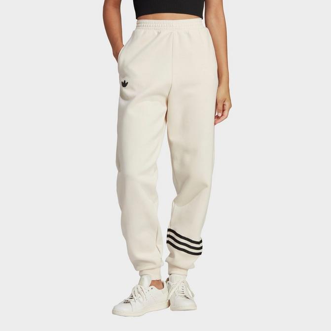 Adidas Originals Women's Adicolor Contempo Chunky Stripes Track Pants /  Wonder White