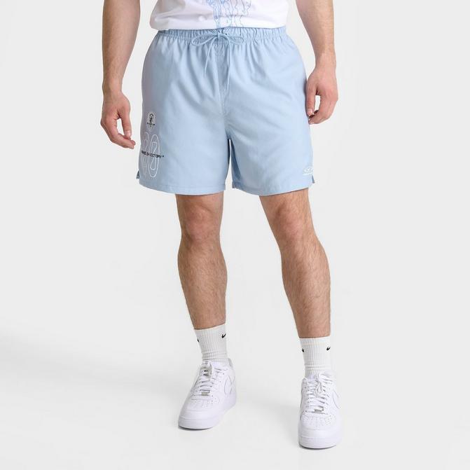 [angle] view of Men's Nike Club Flow VCTRY Shorts in Light Armory Blue Click to zoom