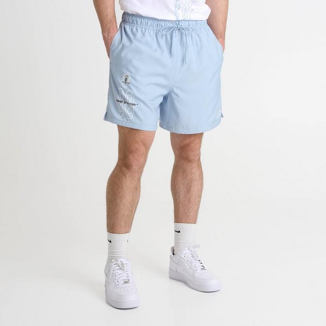 [angle] view of Men's Nike Club Flow VCTRY Shorts in Light Armory Blue Click to zoom