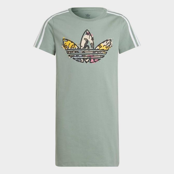 Girls' adidas Animal Print T-Shirt Dress| Finish