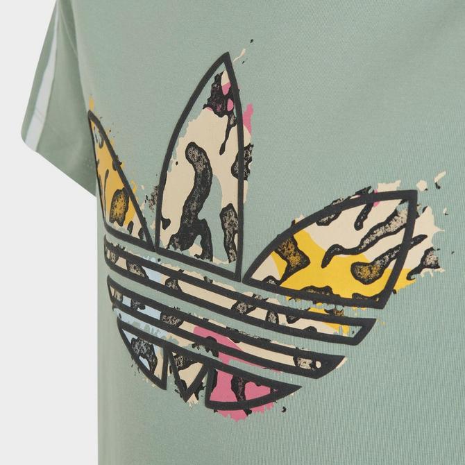 Girls' adidas Animal Print T-Shirt Dress| Finish