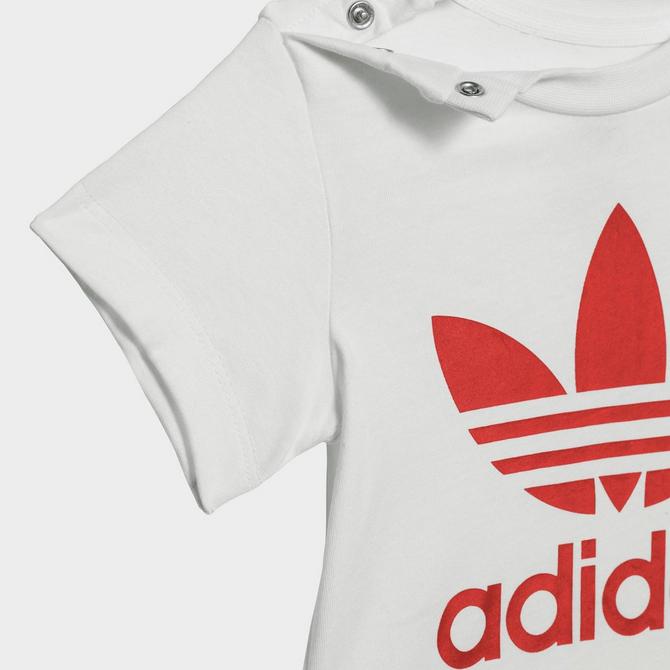 Infant adidas Originals Trefoil Shorts Line Set | T-Shirt Finish and