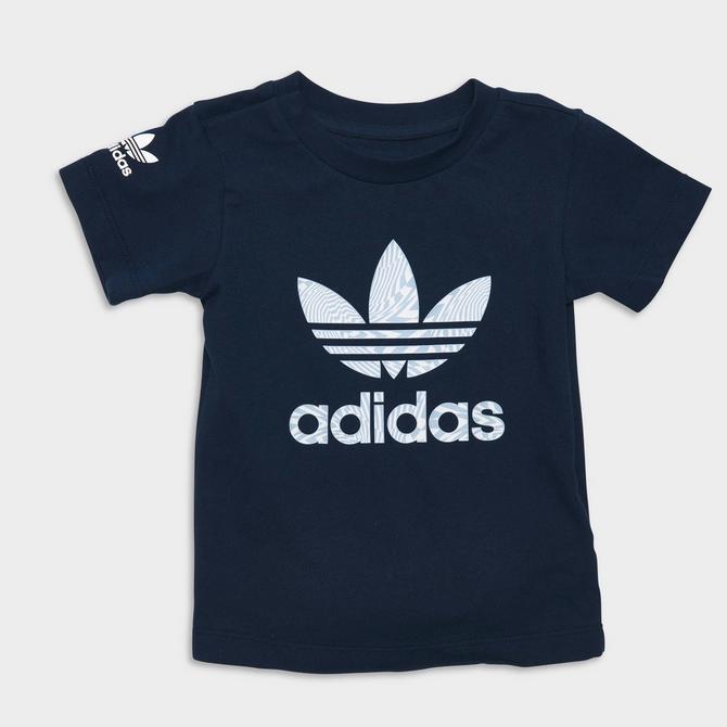 Set Finish and | adidas Little Kids\' Shorts Line T-Shirt Rekive Originals
