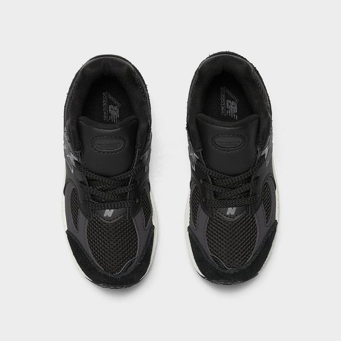 Back view of Kids' Toddler New Balance 2002R Casual Shoes in Black/Phantom Click to zoom