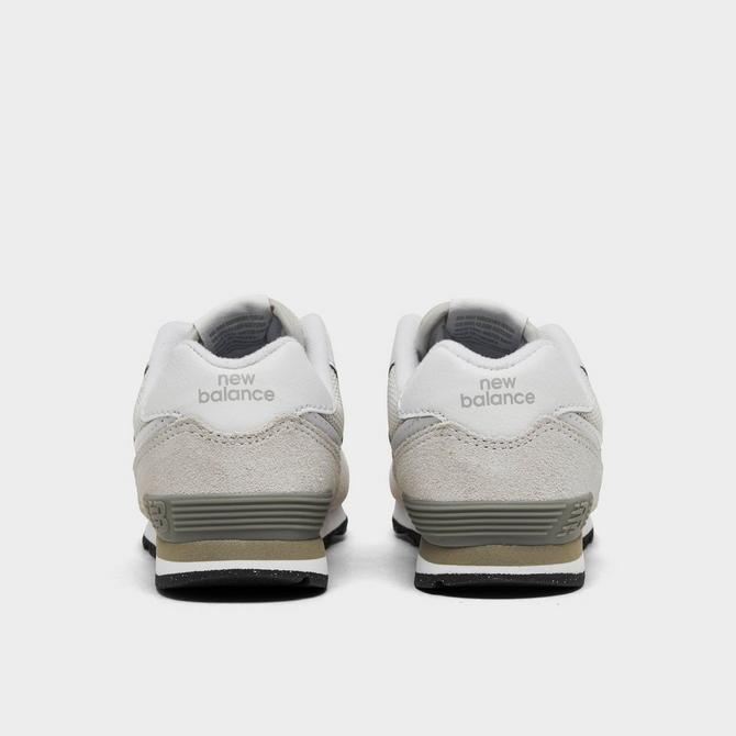 Left view of Boys' Toddler New Balance 574 Suede Casual Shoes in Nimbus Cloud/White Click to zoom