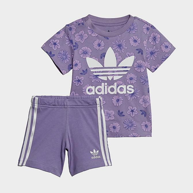 excelleren Vleien Plasticiteit Girls' Infant and Toddler adidas Originals Floral T-Shirt and Shorts Set|  Finish Line