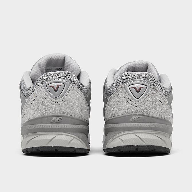 Left view of Boys' Toddler New Balance 990v5 Casual Shoes in Grey/Grey Click to zoom