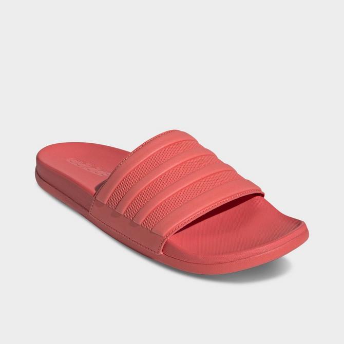 Adidas slippers pink online