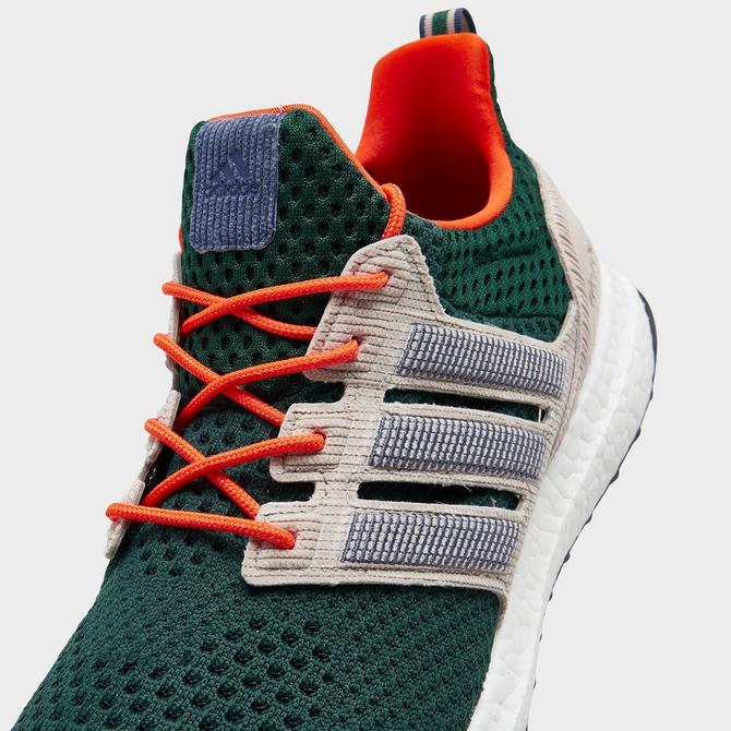 US Men's size 10.5 White Adidas Ultraboost - Miami Hurricanes