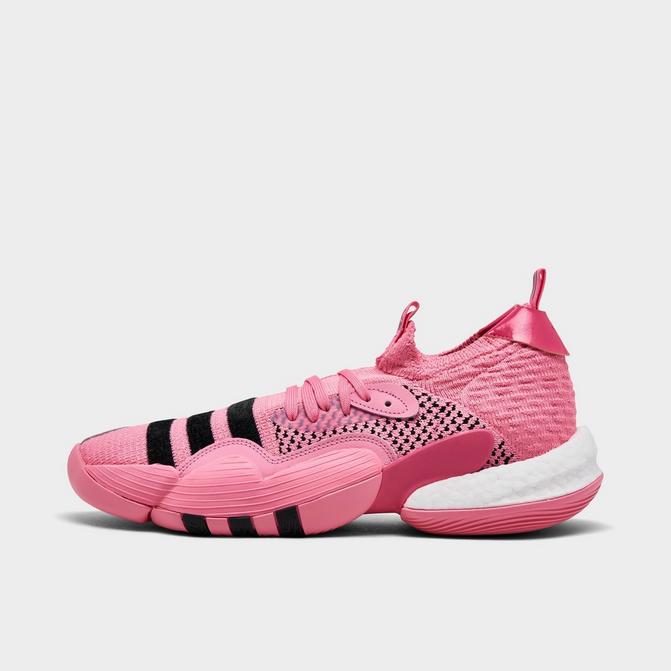 Pink basketball cheap shoes adidas