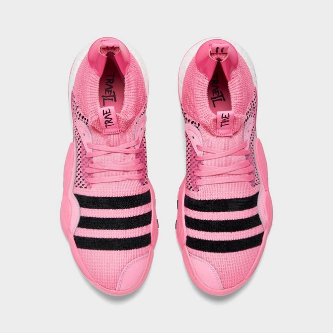 Adidas pink basketball outlet shoes