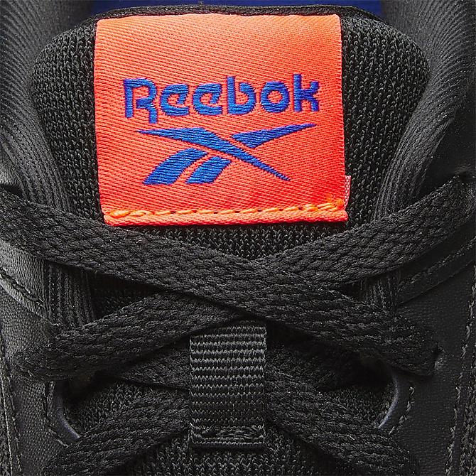 Front view of Big Kids' Reebok Zig Dynamica 2.0 Running Shoes in Core Black/Electric Cobalt/Neon Cherry Click to zoom