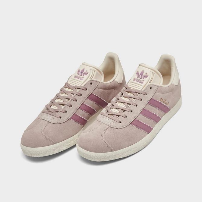 Womens adidas gazelle grey and clearance pink