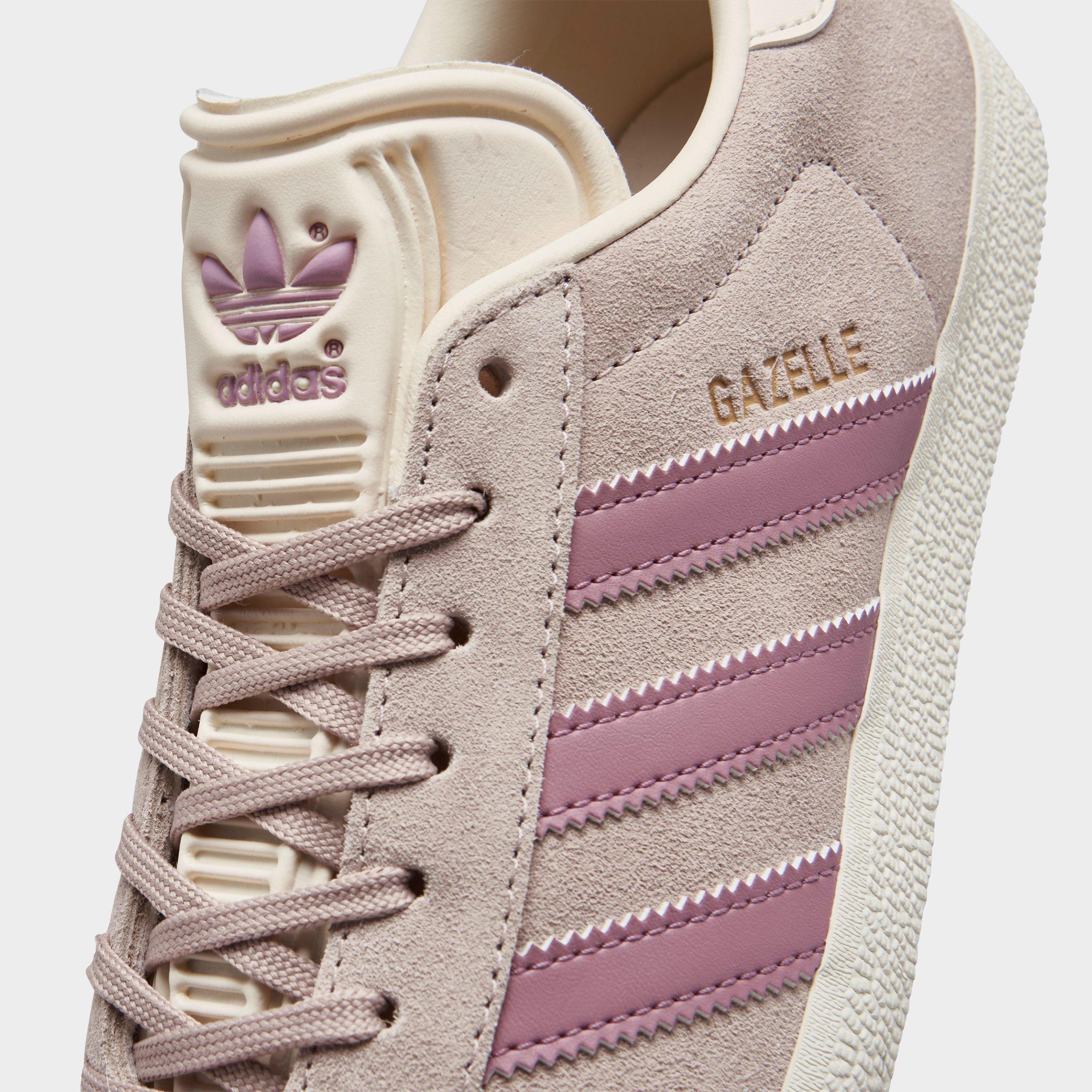 Adidas gazelle womens white and pink