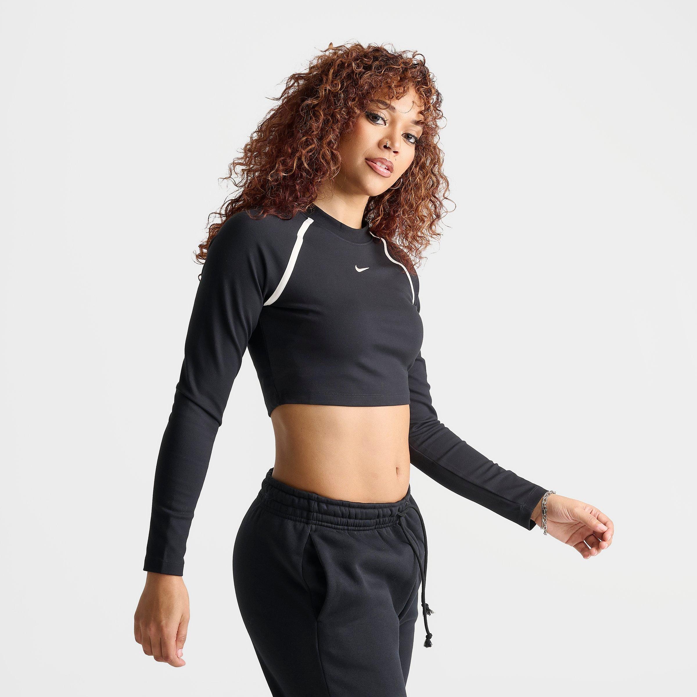 Women's Nike Sportswear Tight Long-Sleeve Crop Top | Finish Line
