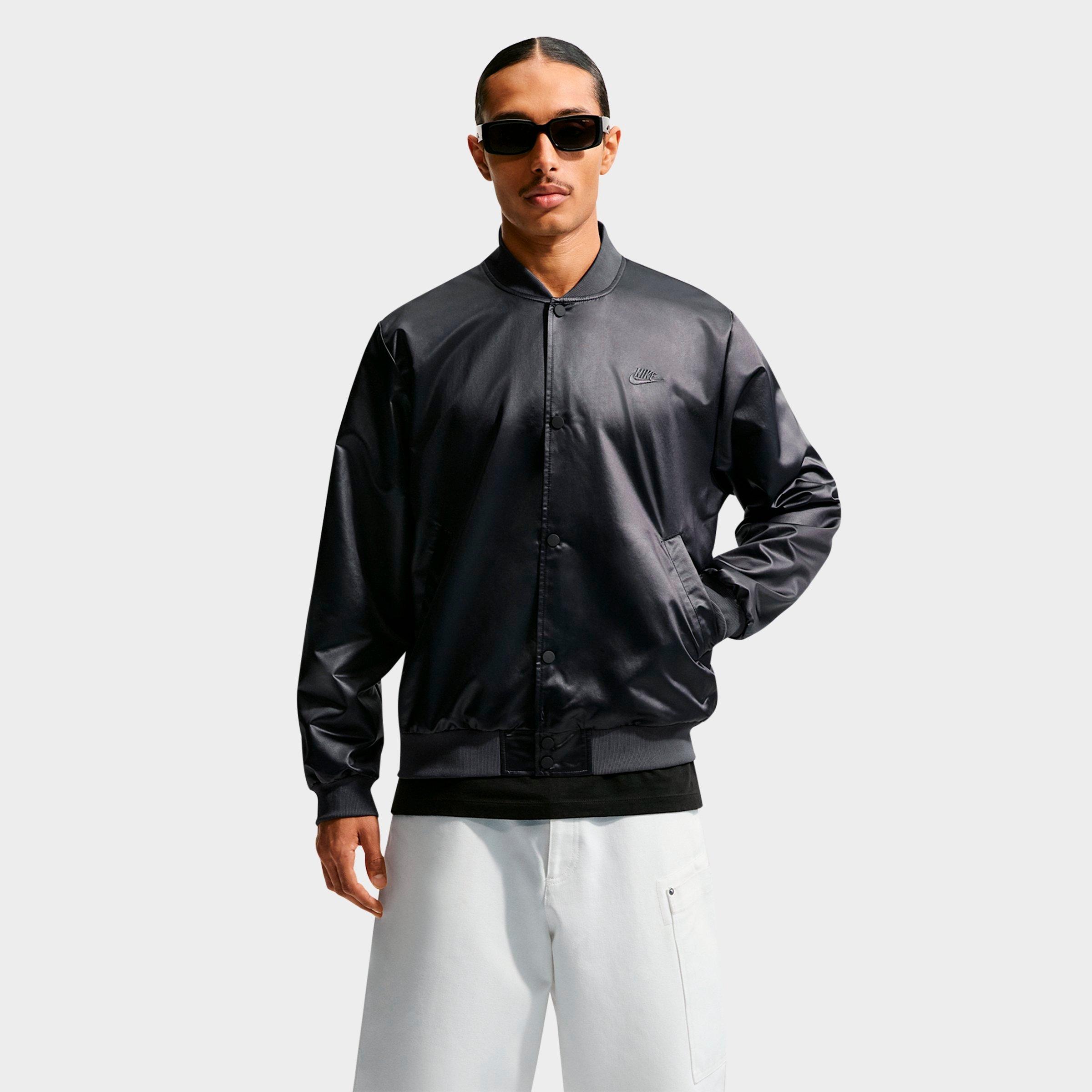 Men's Nike Sportswear Club Satin Varsity Jacket | Finish Line