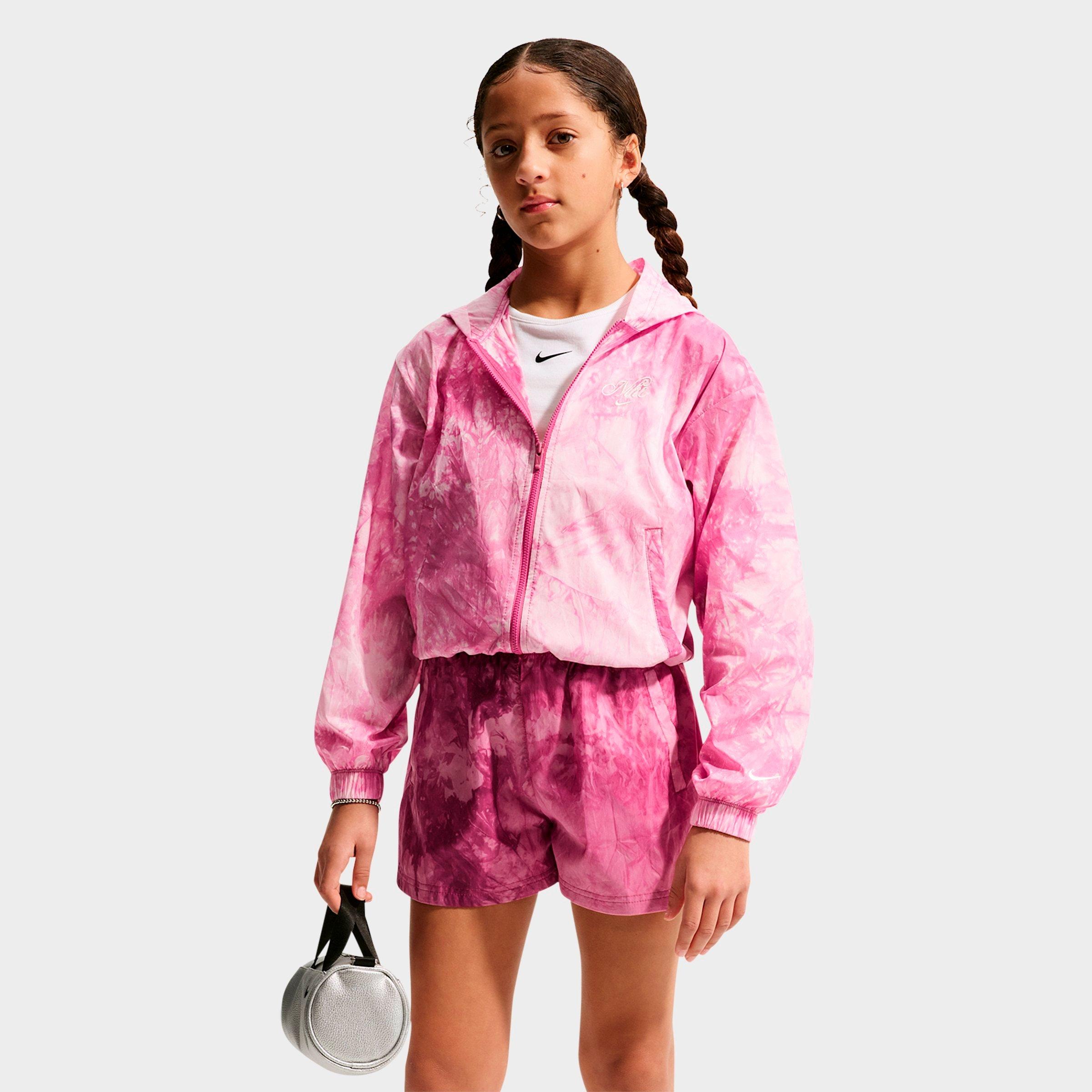 Girls' Big Kids' Nike Sportswear Club Woven Full-Zip Track Jacket