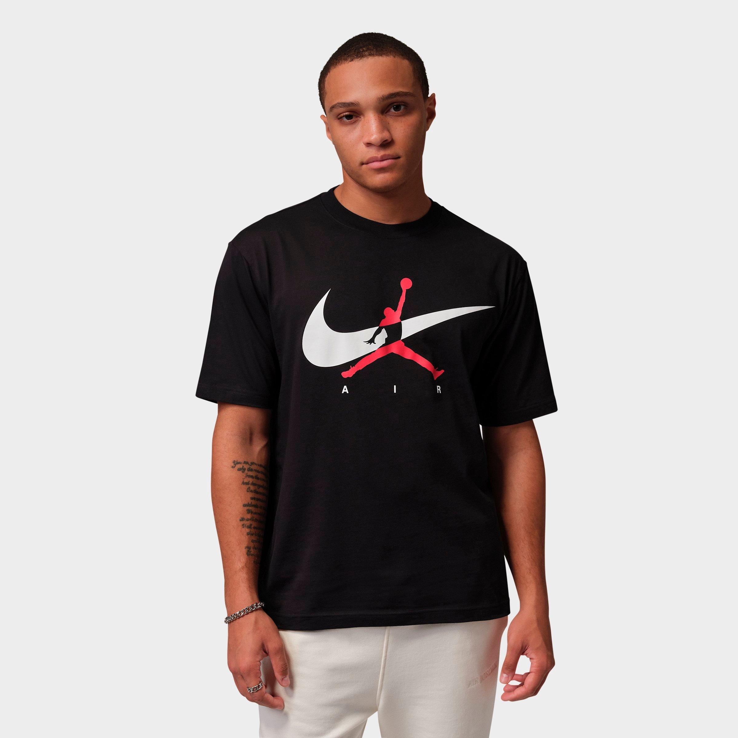 NIKE リンゴロゴTシャツと黒パンツセット Men's Jordan Brooklyn Swoosh Jumpman Graphic T-Shirt | Finish Line