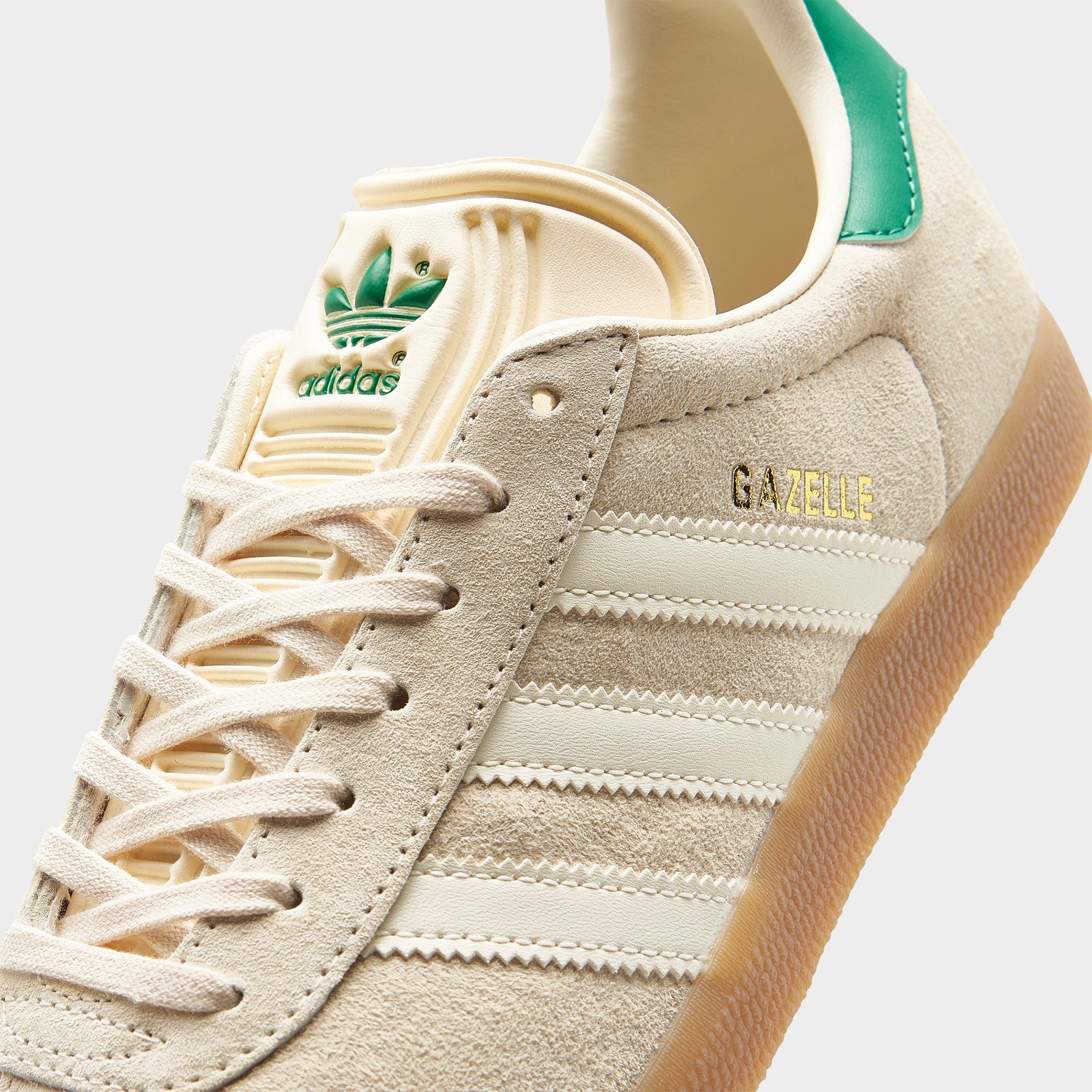 Ladies white gazelle trainers