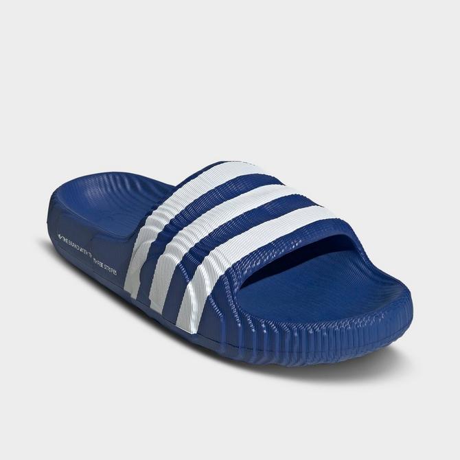 Navy blue fashion adidas slides