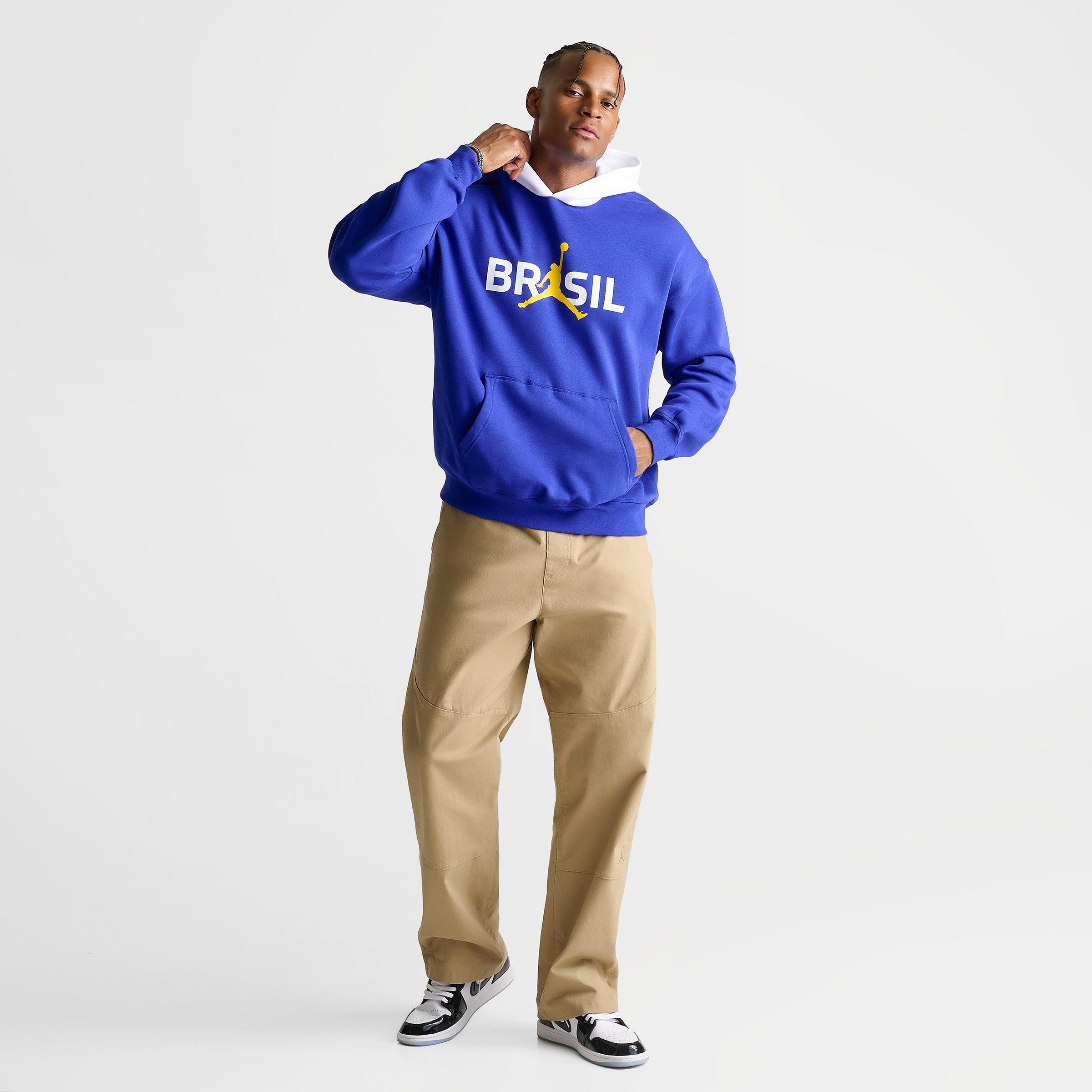 Men's Jordan Brazil Brooklyn Fleece Pullover Hoodie | Finish Line