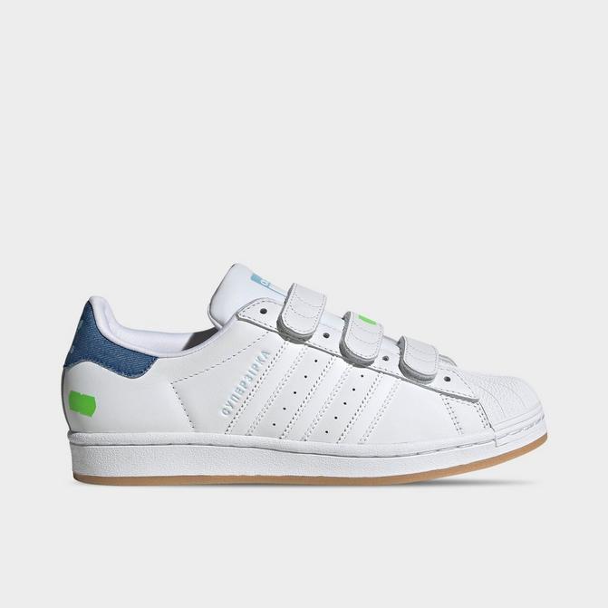 Adidas superstar neon clearance blue