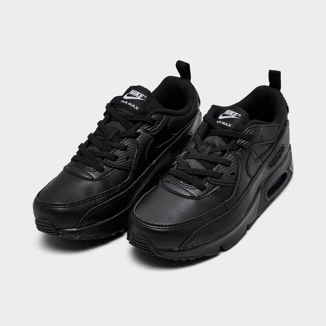 Three Quarter view of Little Kids' Nike Air Max 90 EasyOn Casual Shoes (8C-3Y) Click to zoom