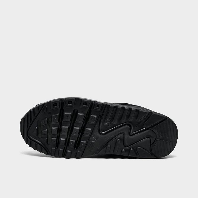 Bottom view of Little Kids' Nike Air Max 90 EasyOn Casual Shoes (8C-3Y) Click to zoom