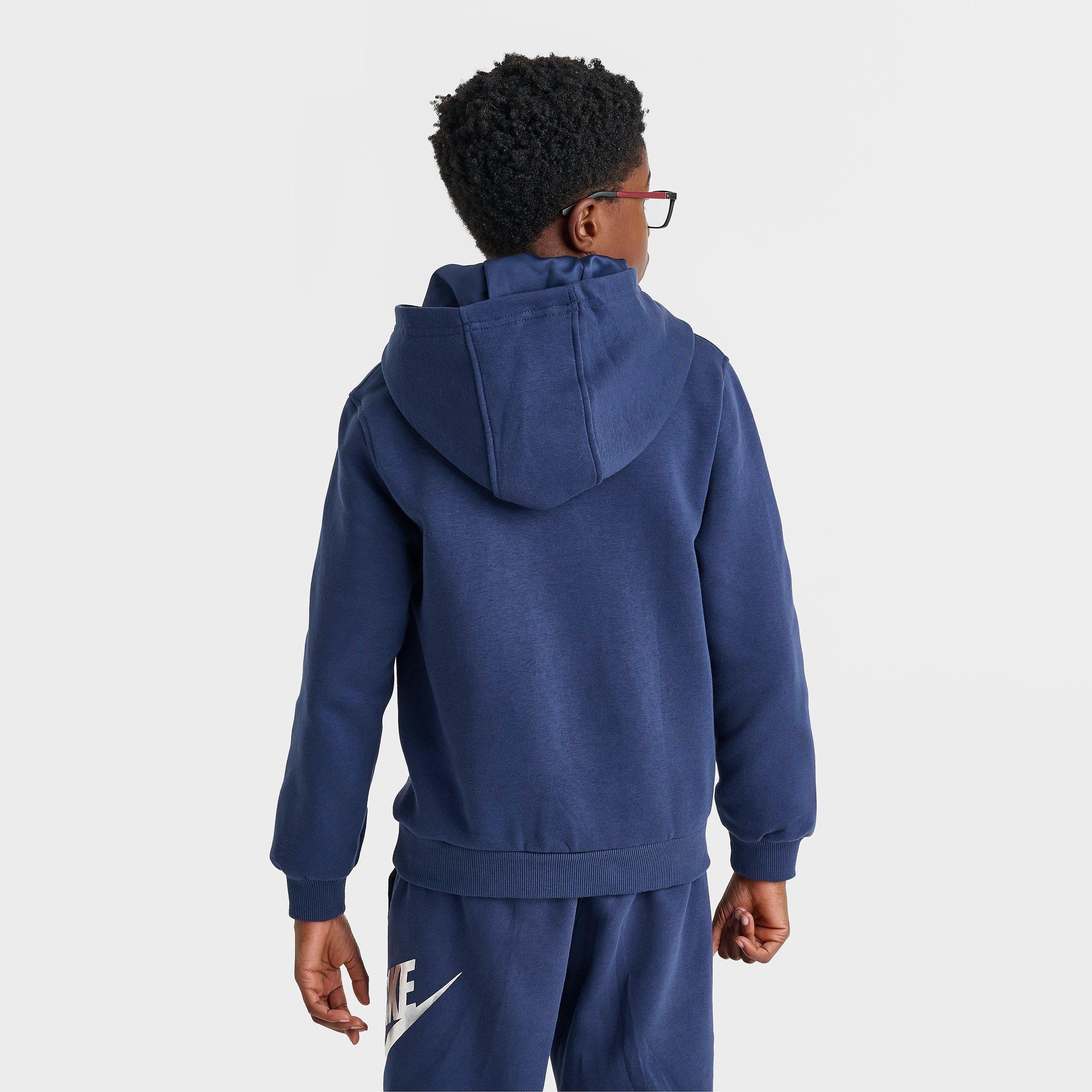 Big Kids' Nike Sportswear Club Fleece Foil Pullover Hoodie