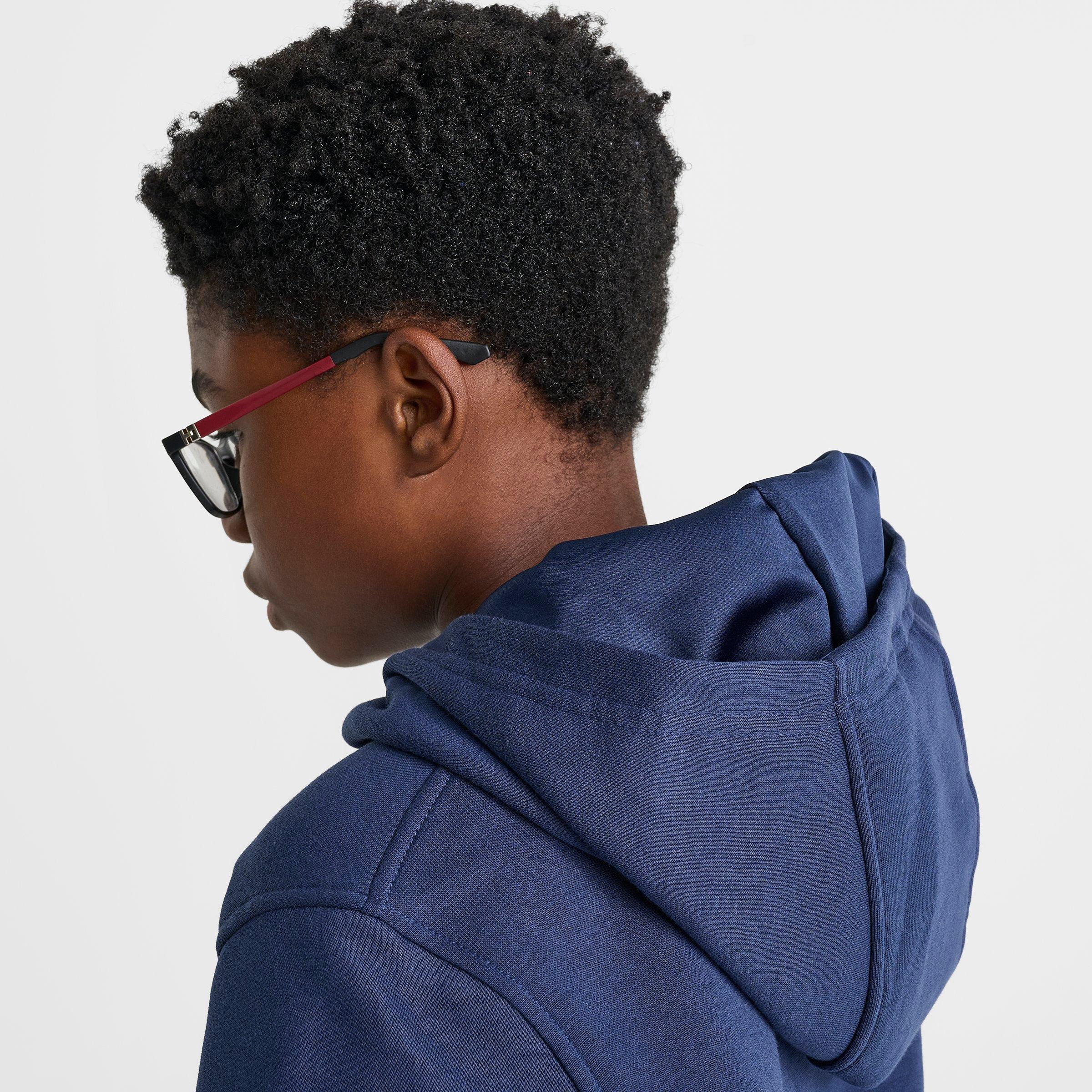 Big Kids' Nike Sportswear Club Fleece Foil Pullover Hoodie