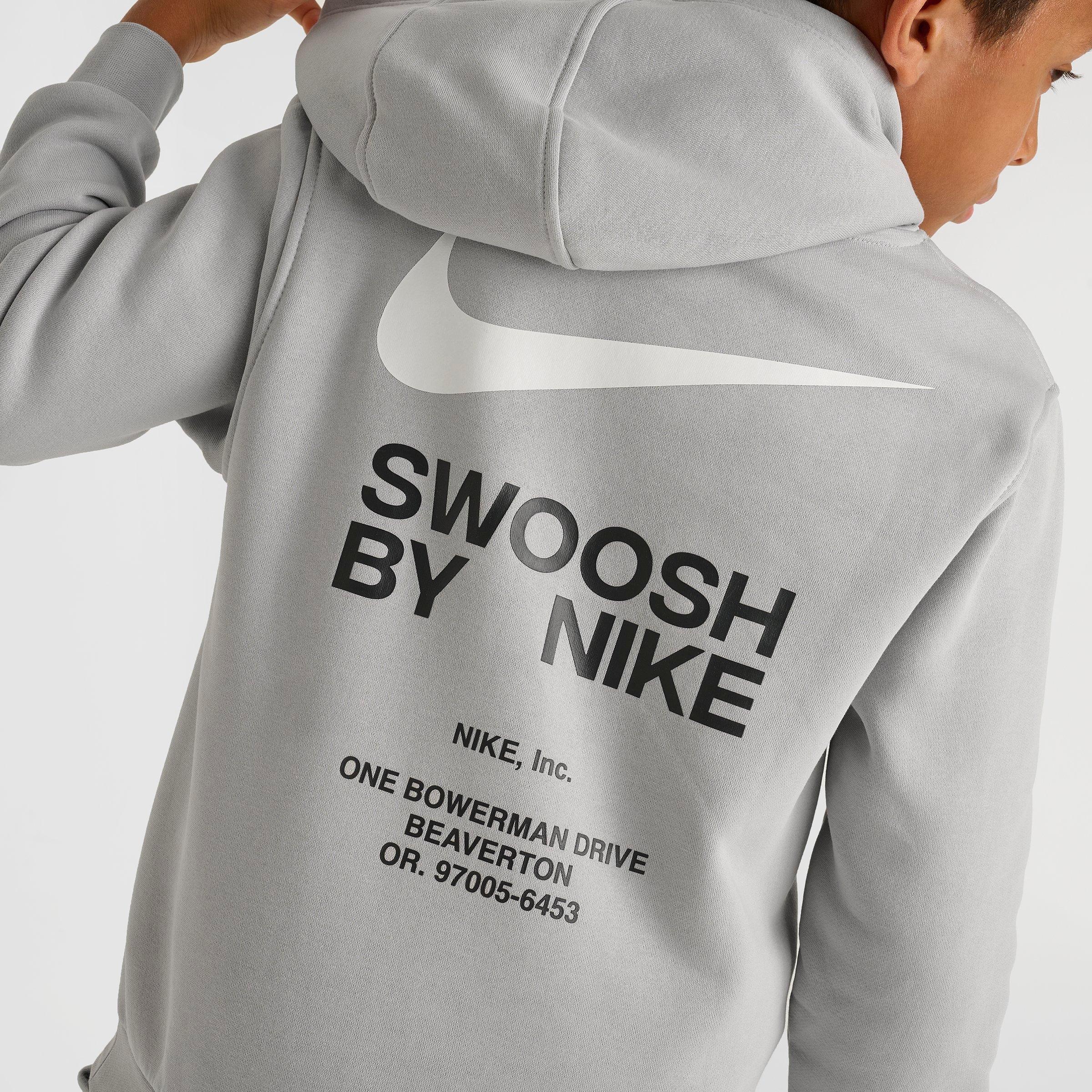 Big Kids' Nike Swoosh By Pullover Hoodie