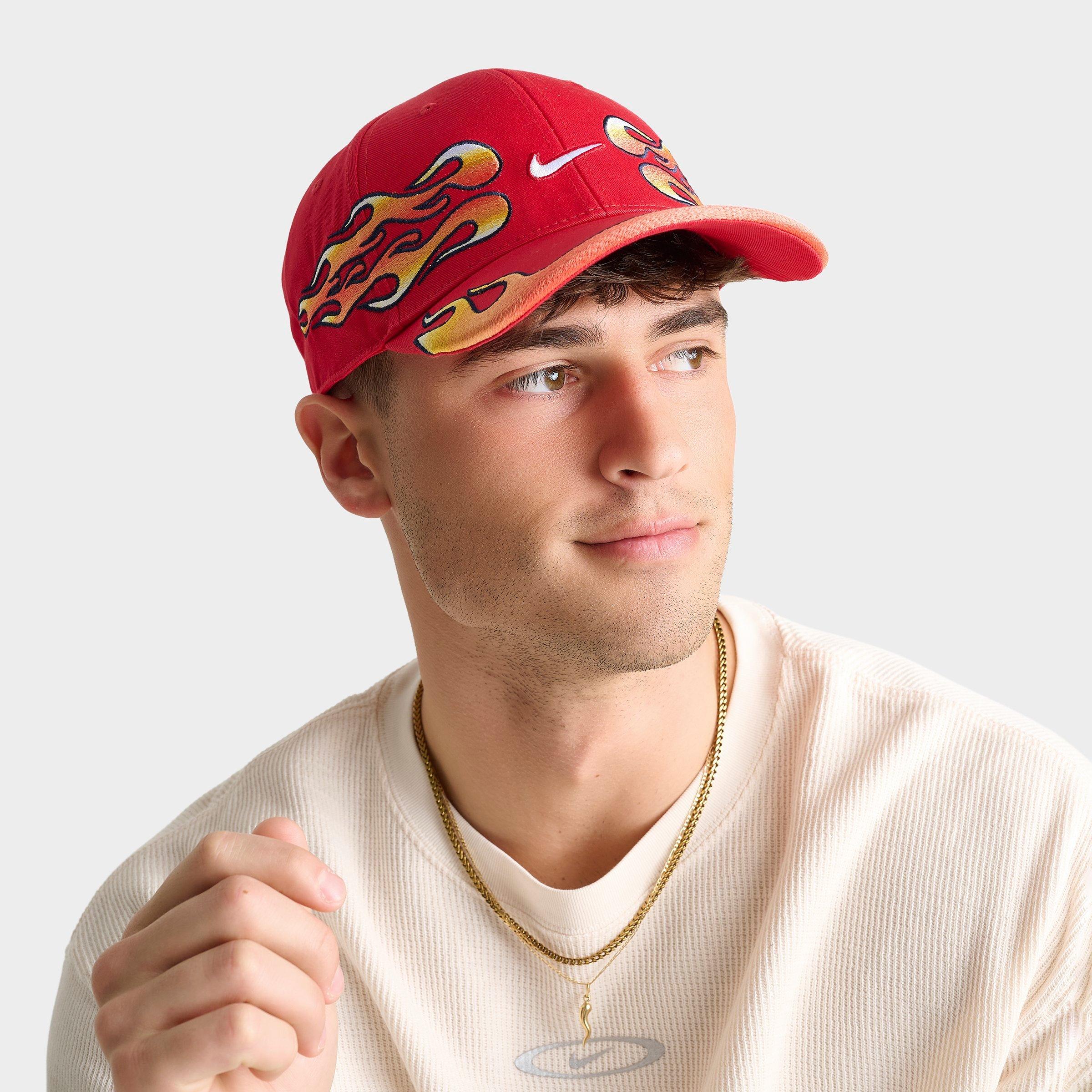 Nike Club Structured OG Flame Strapback Hat | Finish Line