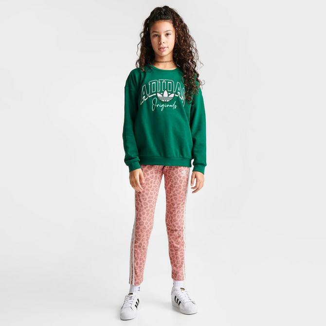 Animal High Leggings Finish Allover Line Originals Girls\' Waist Print | adidas
