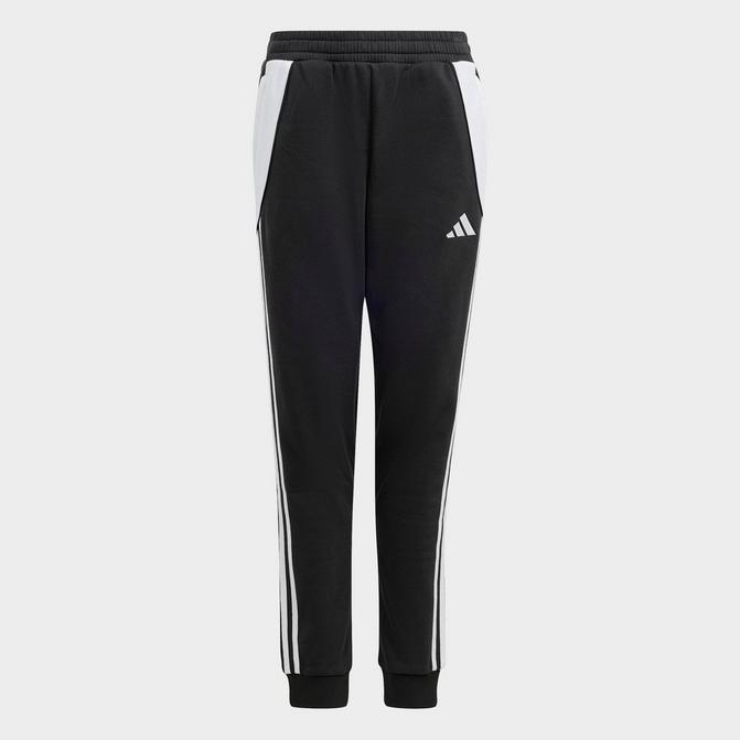 [angle] view of Kids' adidas Tiro 24 Jogger Pants in Black/White Click to zoom