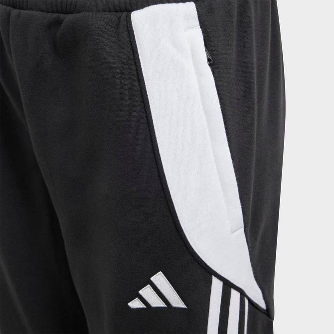 [angle] view of Kids' adidas Tiro 24 Jogger Pants in Black/White Click to zoom