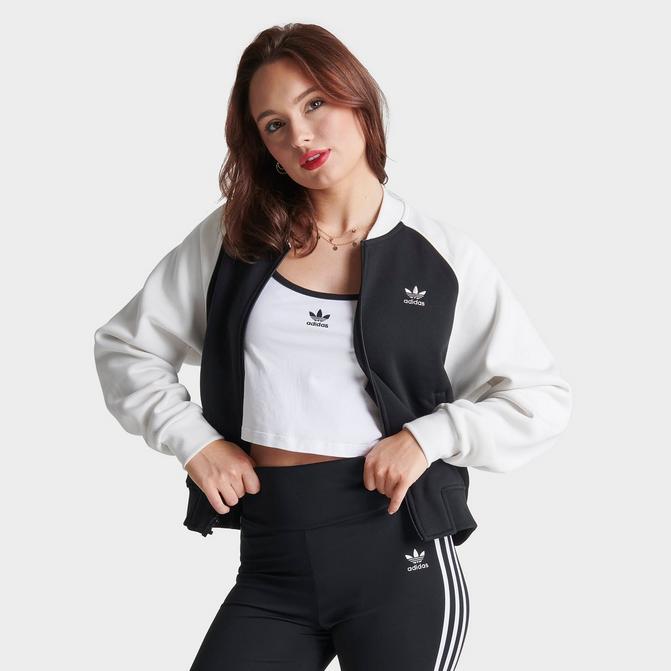 Adidas trefoil bomber jacket sale