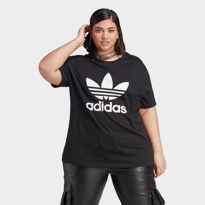 Womens adidas trefoil t hot sale shirt