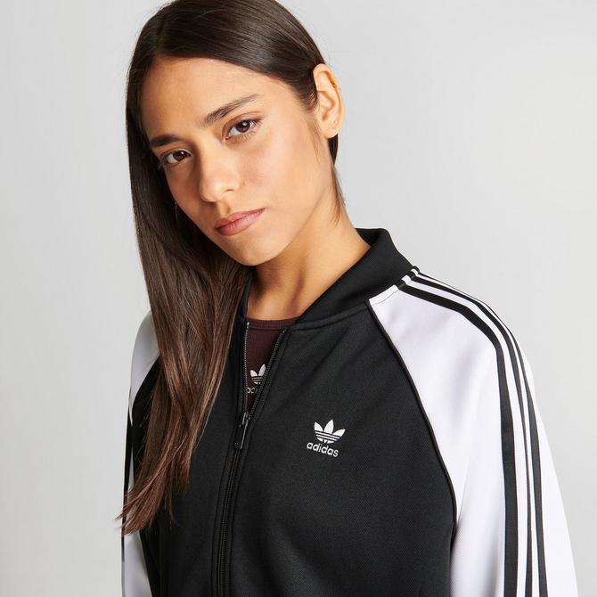 Originals women's superstar track top black  white best sale