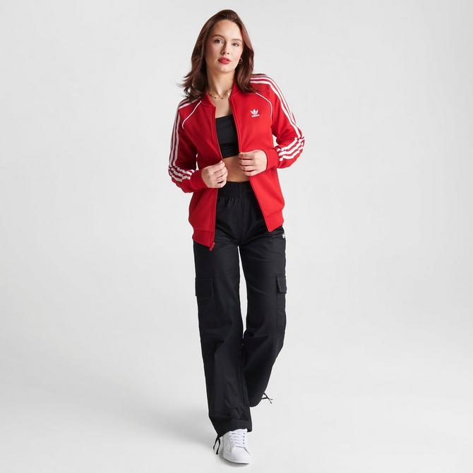 adidas Adicolor Red SST Track Jacket  Adidas tracksuit, Red tracksuit,  Adidas tracksuit women